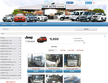 Tablet Screenshot of jafauto.co.bw